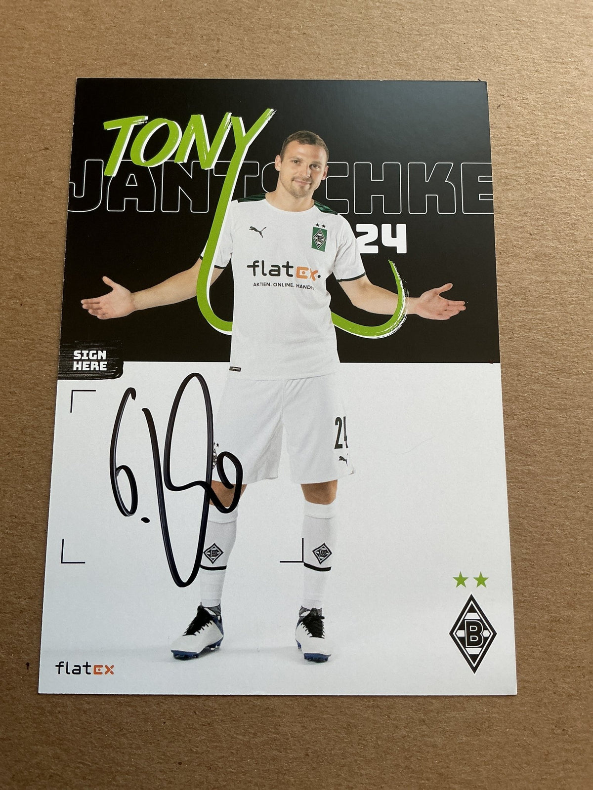 Tony Jantschke, Germany 🇩🇪 Borussia Mönchengladbach 2021/22 hand signed - Autographs-World