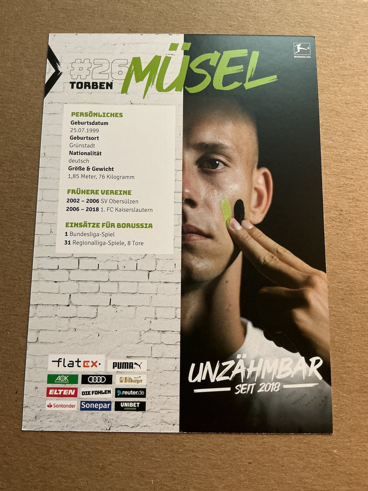 Torben Müsel, Germany 🇩🇪 Borussia Mönchengladbach 2020/21 hand signed - Autographs-World