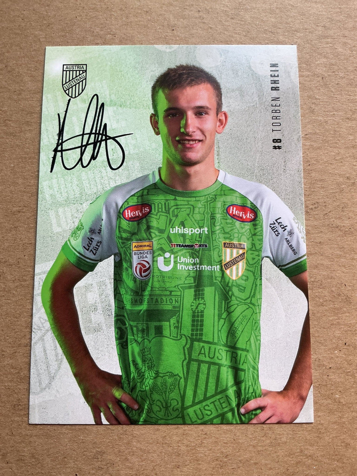 Torben Rhein, Germany 🇩🇪 SC Austria Lustenau 2023/24 hand signed - Autographs-World