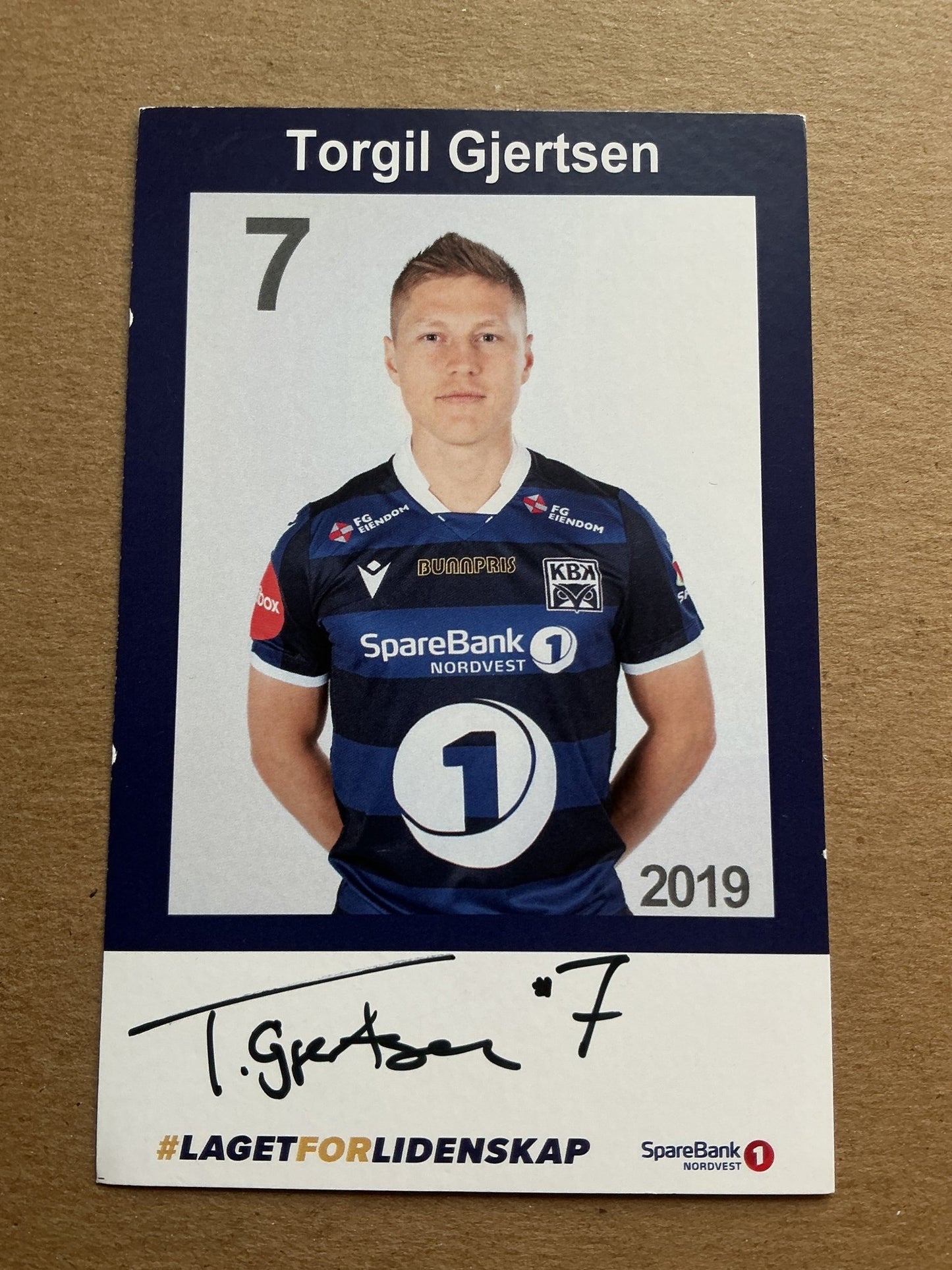 Torgil Gjertsen, Norway 🇳🇴 Kristiansund BK 2019/20 hand signed - Autographs-World