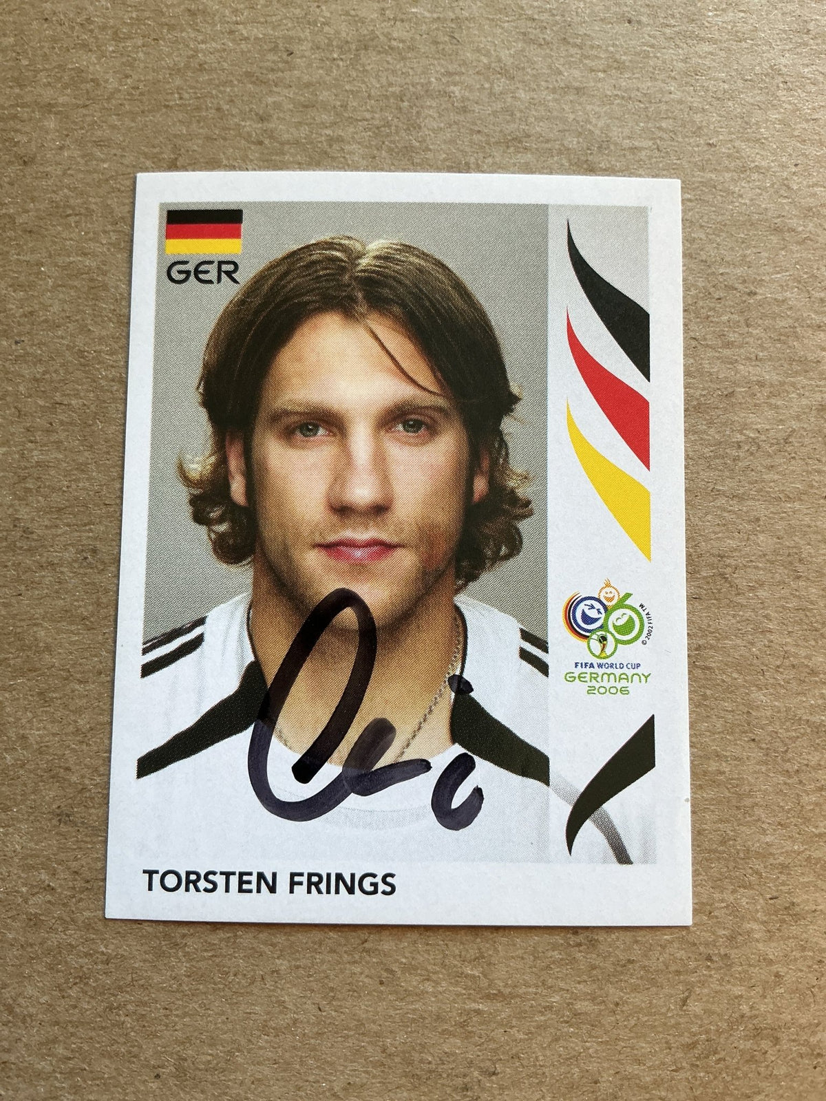 Torsten Frings, Germany 🇩🇪 FIFA World Cup 2006 Panini hand signed - Autographs-World
