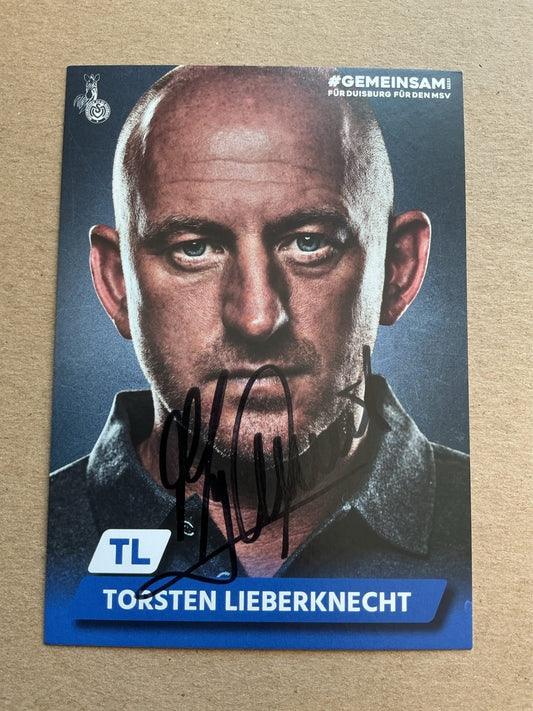 Torsten Lieberknecht, Germany 🇩🇪 MSV Duisburg 2019/20 hand signed - Autographs-World