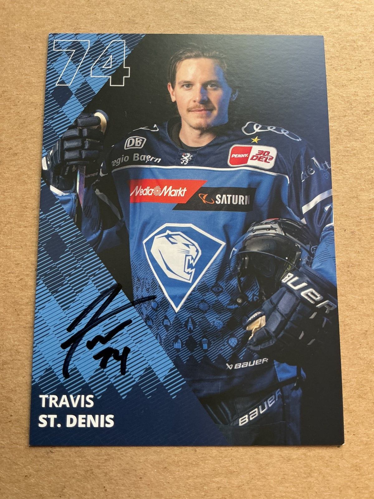 Travis St.Denis, Canada 🇨🇦 ERC Ingolstadt 2023/24 hand signed - Autographs-World