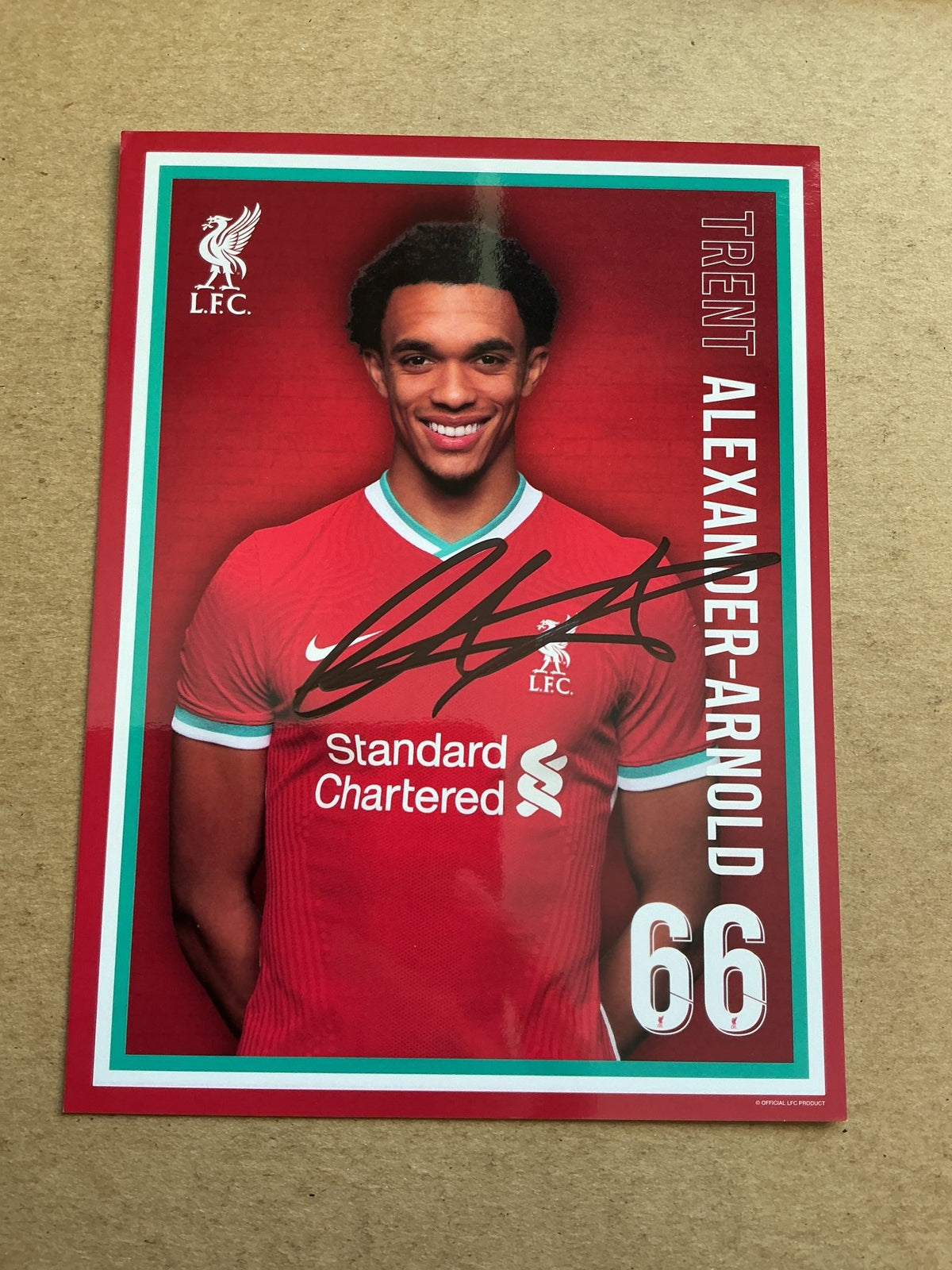 Trent Alexander-Arnold, England 🏴󠁧󠁢󠁥󠁮󠁧󠁿 Liverpool FC 2020/21 hand signed - Autographs-World