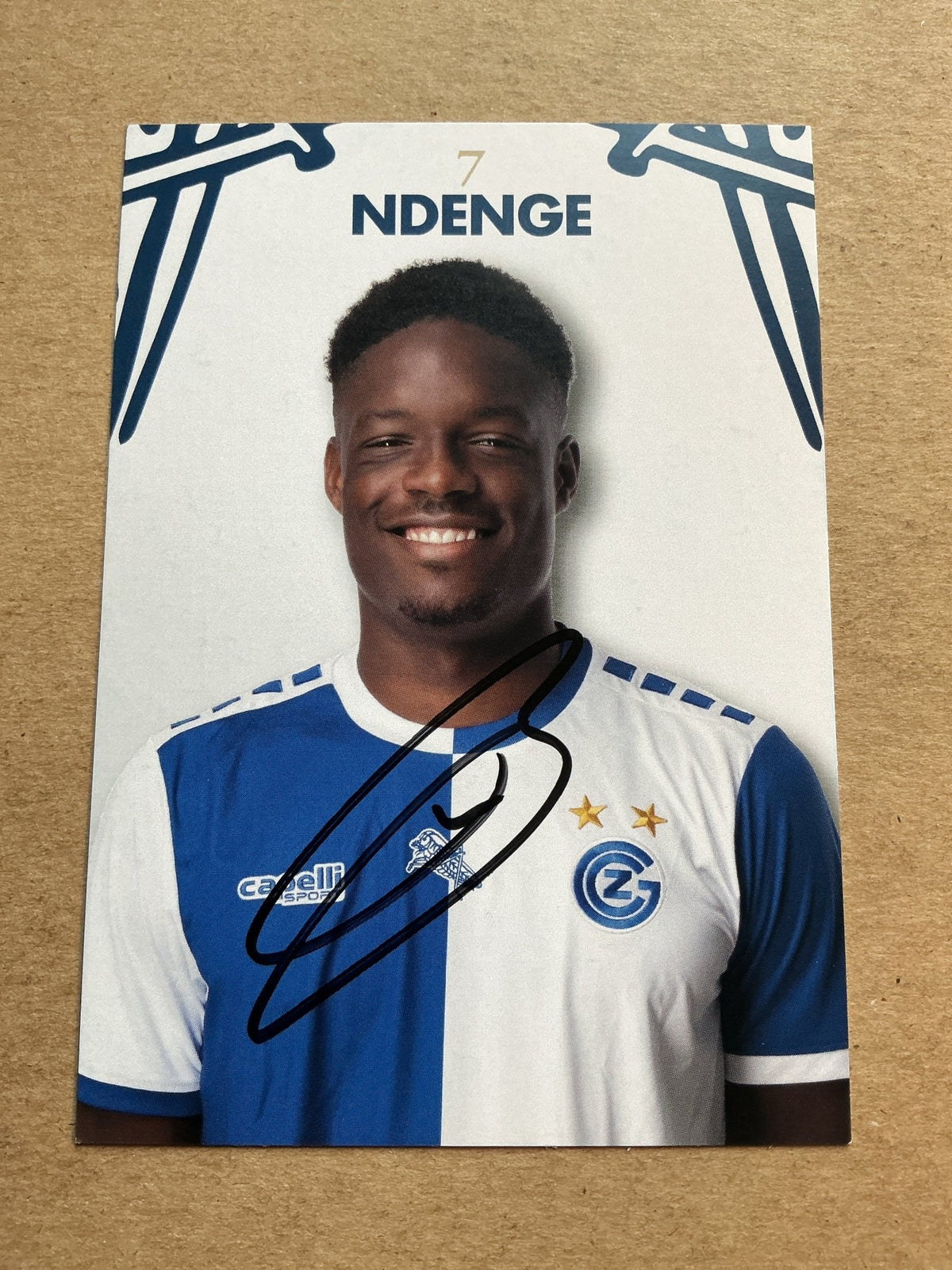 Tsiy Ndenge, Germany 🇩🇪 Grasshopper Club Zürich 2023/24 hand signed - Autographs-World