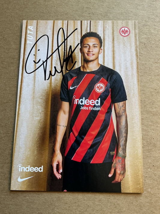 Tuta, Brazil 🇧🇷 Eintracht Frankfurt 2023/24 hand signed - Autographs-World