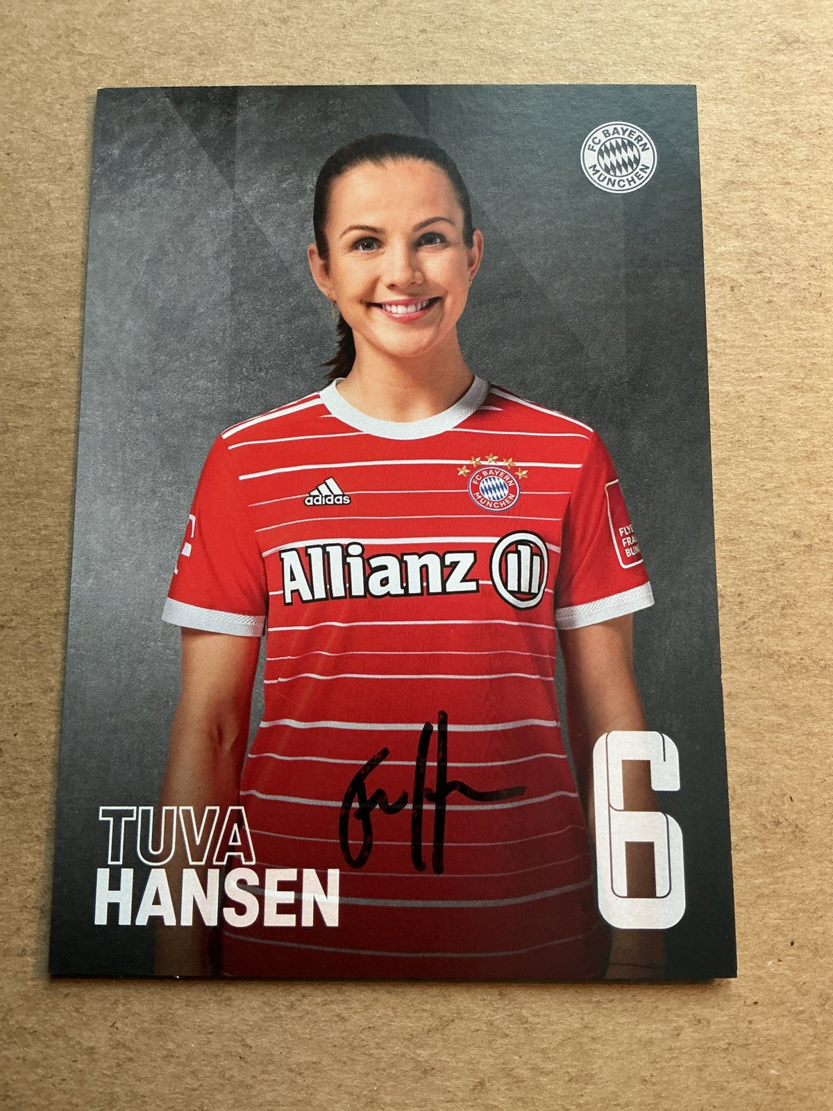 Tuva Hansen, Norway 🇳🇴 FC Bayern München 2022/23 hand signed - Autographs-World