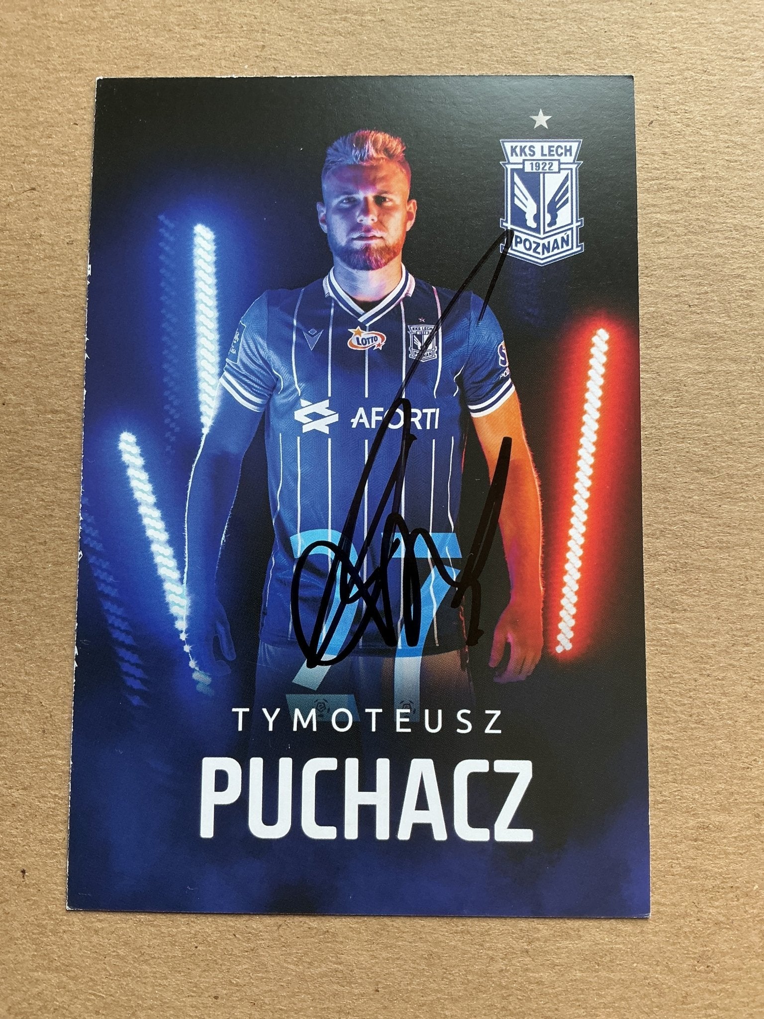 Tymoteusz Puchacz, Poland 🇵🇱 Lech Poznań 2019/20 hand signed - Autographs-World