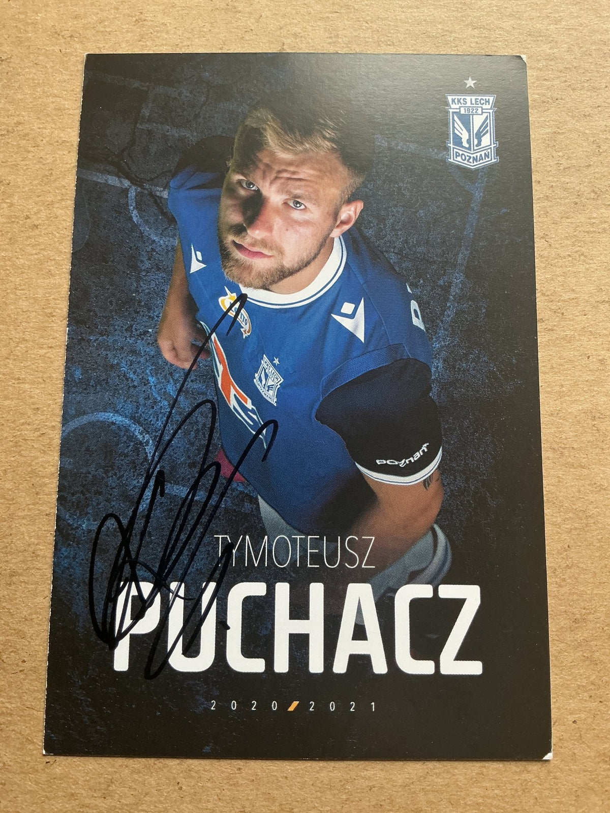 Tymoteusz Puchacz, Poland 🇵🇱 Lech Poznań 2020/21 hand signed - Autographs-World