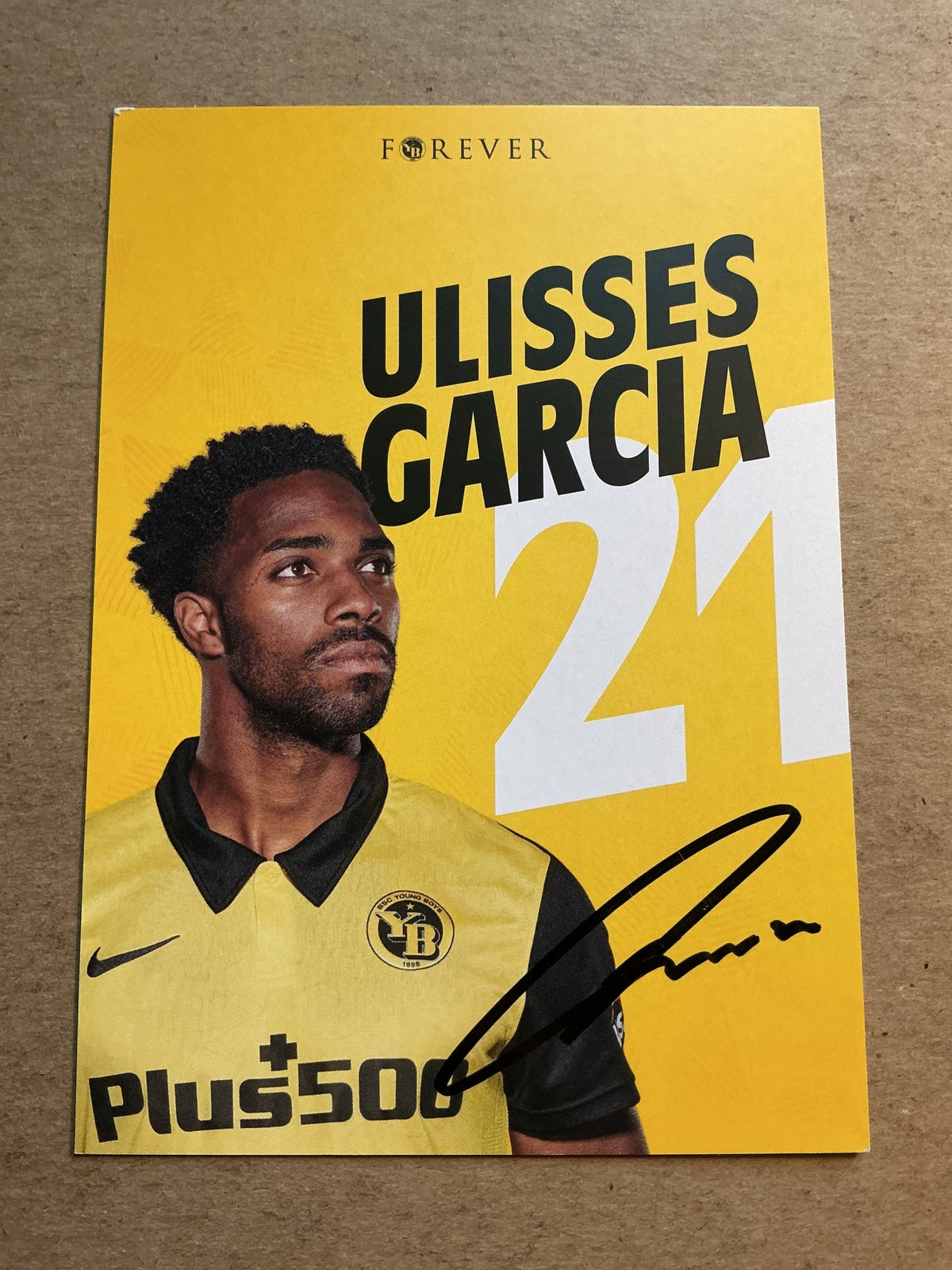 Ulisses Garcia, Switzerland 🇨🇭 BSC Young Boys 2020/21 hand signed - Autographs-World