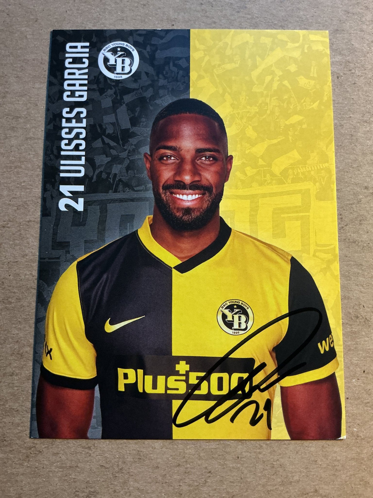 Ulisses Garcia, Switzerland 🇨🇭 BSC Young Boys 2021/22 hand signed - Autographs-World