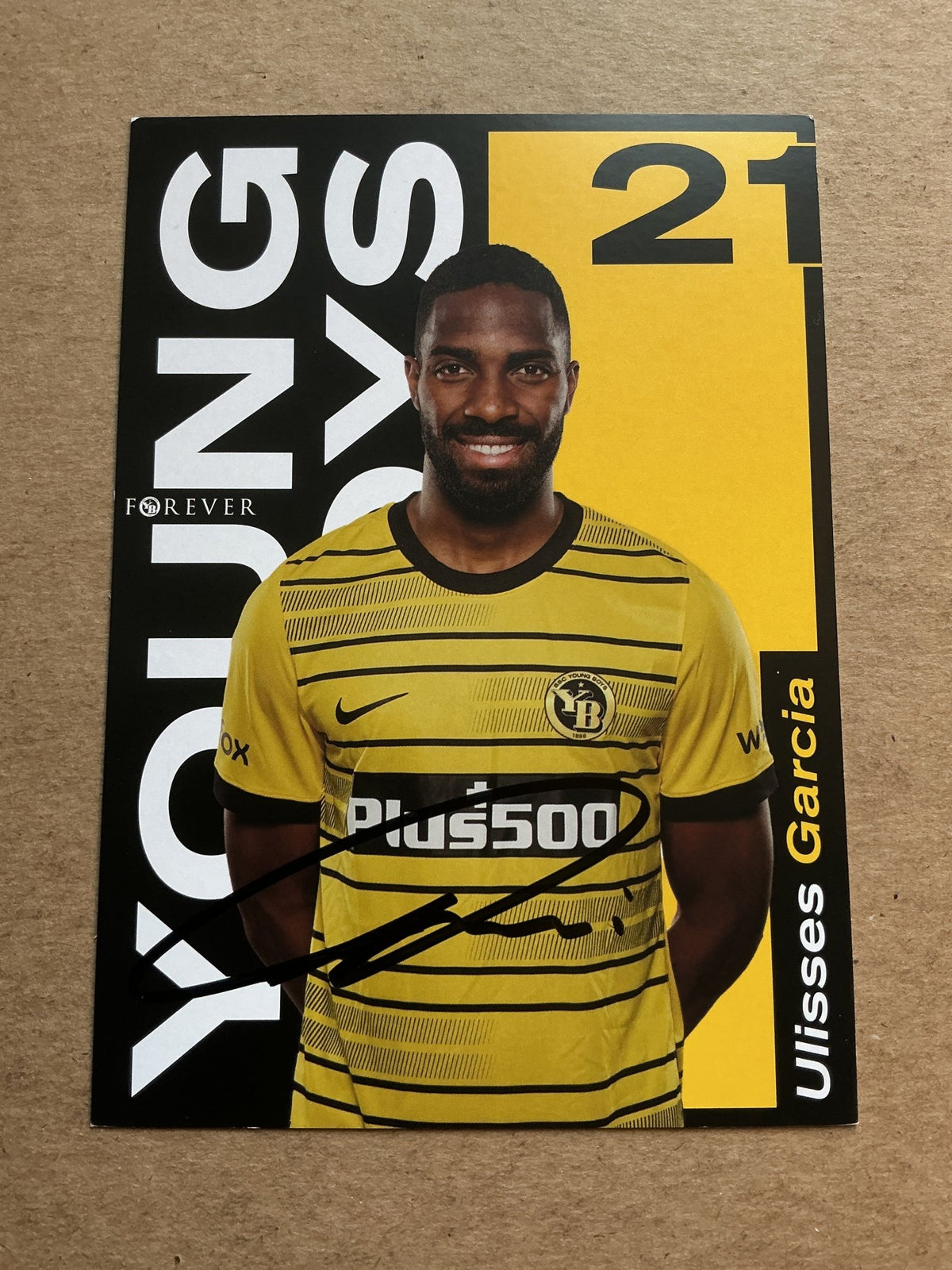 Ulisses Garcia, Switzerland 🇨🇭 BSC Young Boys Bern 2022/23 hand signed - Autographs-World
