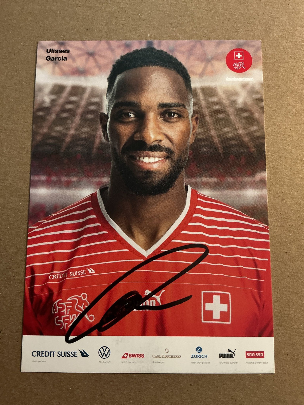 Ulisses Garcia , Switzerland 🇨🇭FIFA World Cup 2022 hand signed - Autographs-World