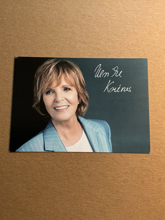 Ulrike Kriener, Germany 🇩🇪 Actress 2024 hand signed - Autographs-World