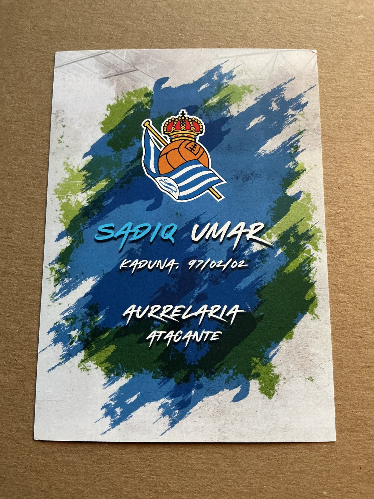 Umar Sadiq, Nigeria 🇳🇬 Real Sociedad 2022/23 hand signed - Autographs-World