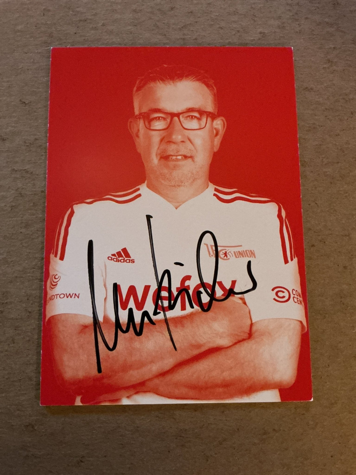 Urs Fischer, Switzerland 🇨🇭 1.FC Union Berlin 2022/23 hand signed - Autographs-World