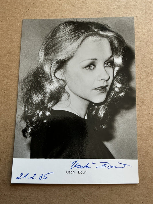 Uschi Bour, Germany 🇩🇪 Actress hand signed - Autographs-World