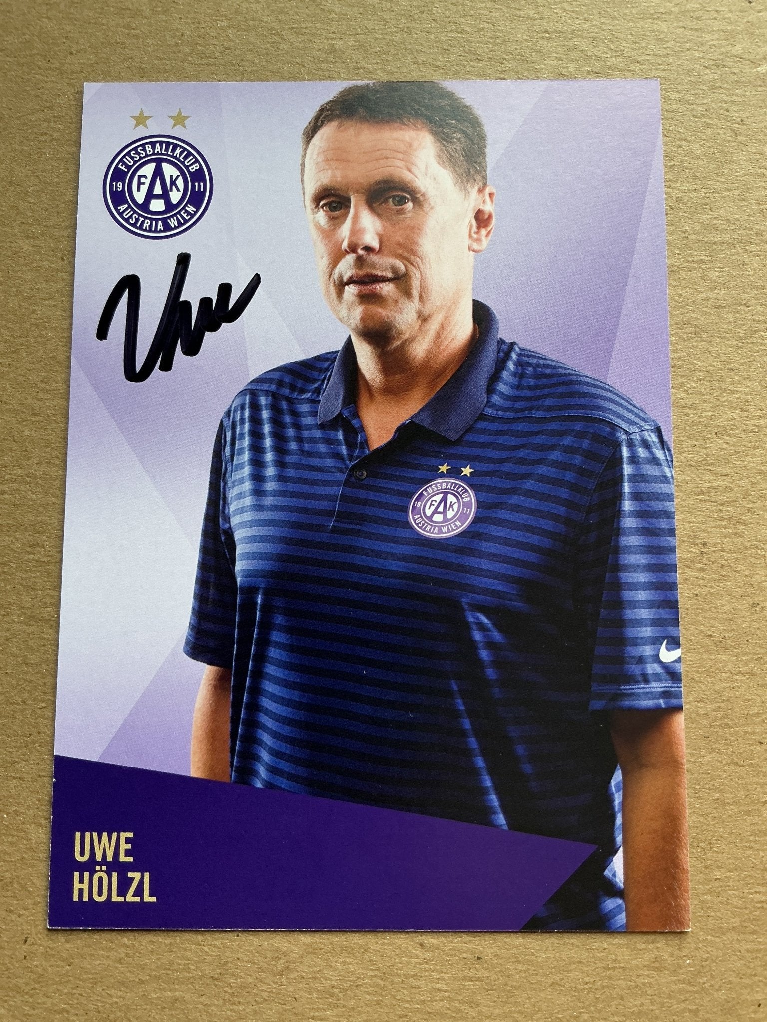 Uwe Hölzl, Austria 🇦🇹 Austria Wien 2019/20 hand signed - Autographs-World