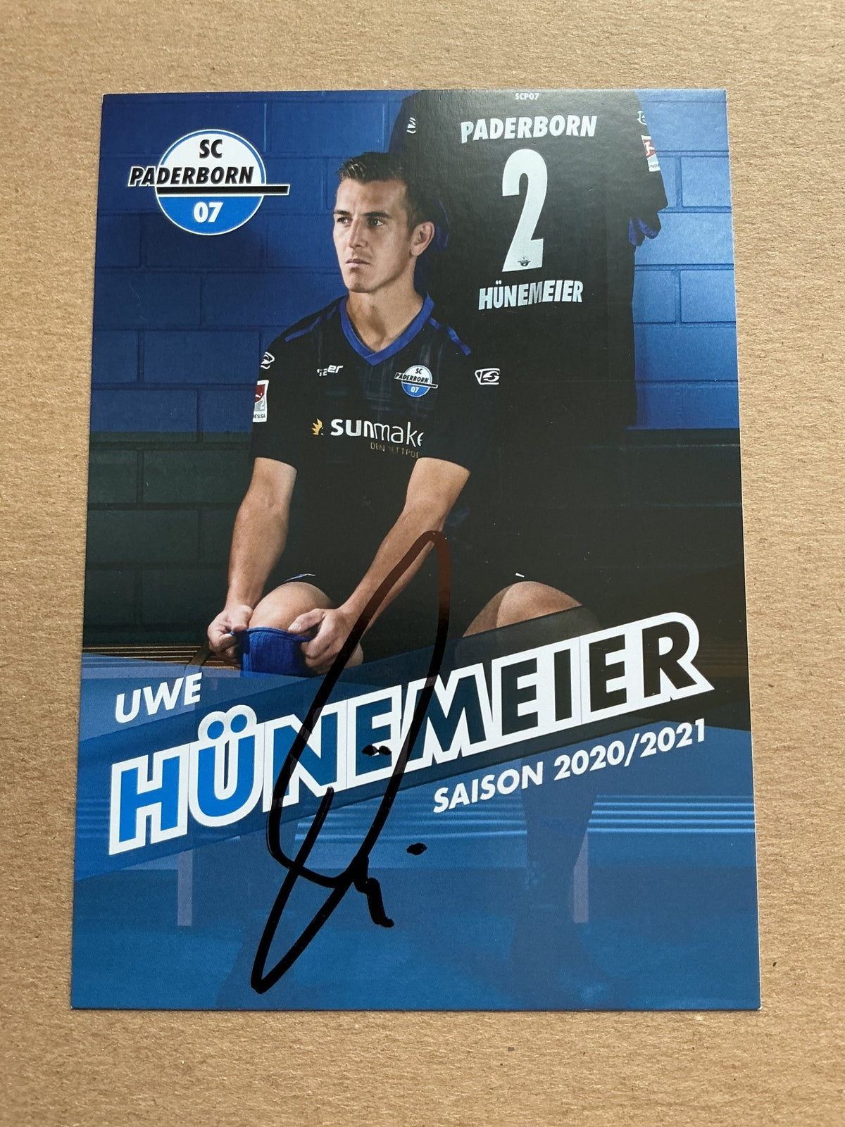Uwe Hünemeier, Germany 🇩🇪 SC Paderborn 07 2020/21 hand signed - Autographs-World