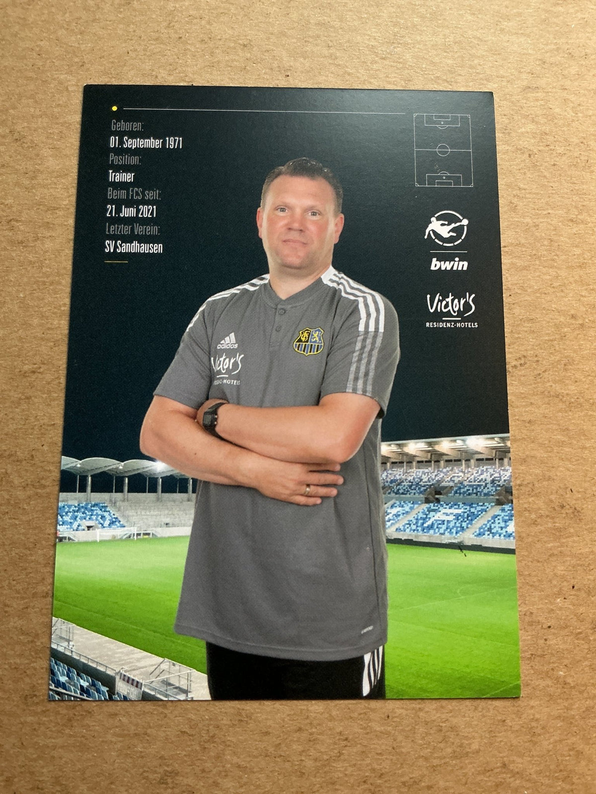 Uwe Koschinat, Germany 🇩🇪 1.FC Saarbrücken 2021/22 hand signed - Autographs-World