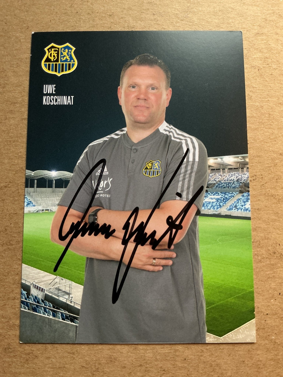 Uwe Koschinat, Germany 🇩🇪 1.FC Saarbrücken 2021/22 hand signed - Autographs-World