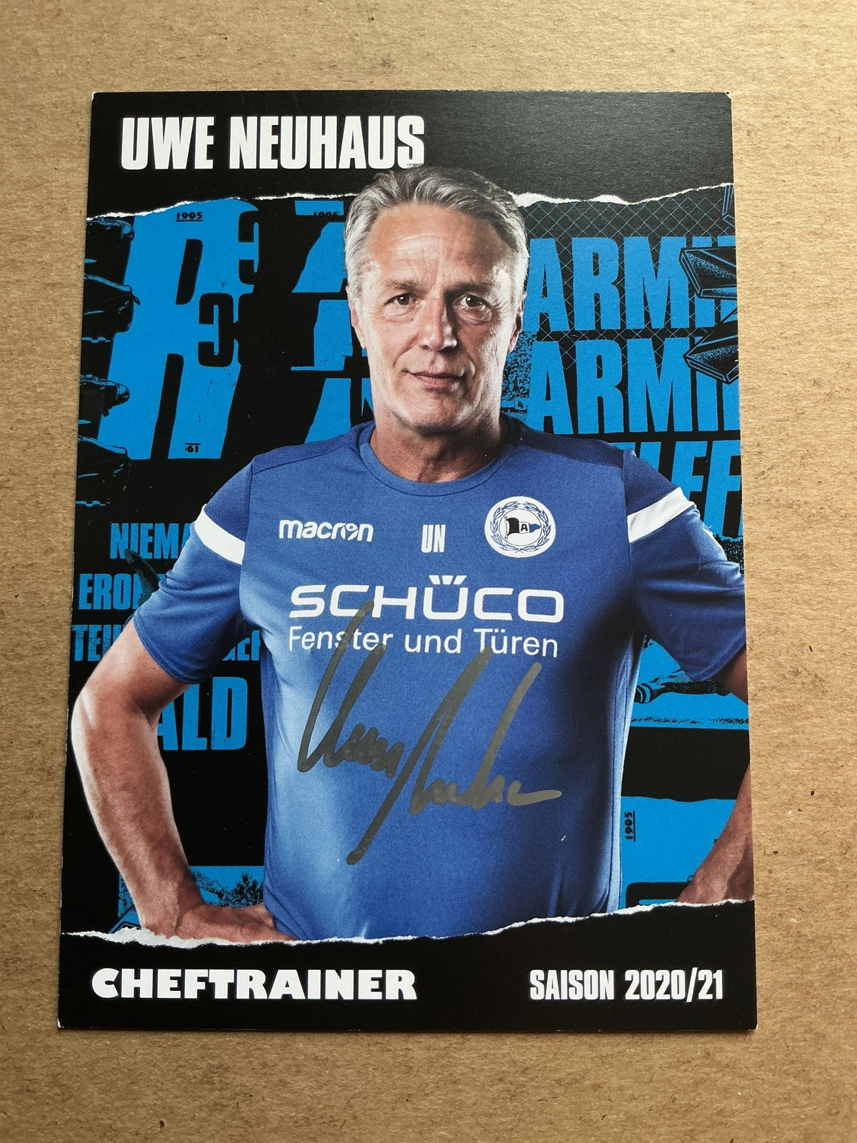 Uwe Neuhaus, Germany 🇩🇪 Arminia Bielefeld 2020/21 hand signed - Autographs-World
