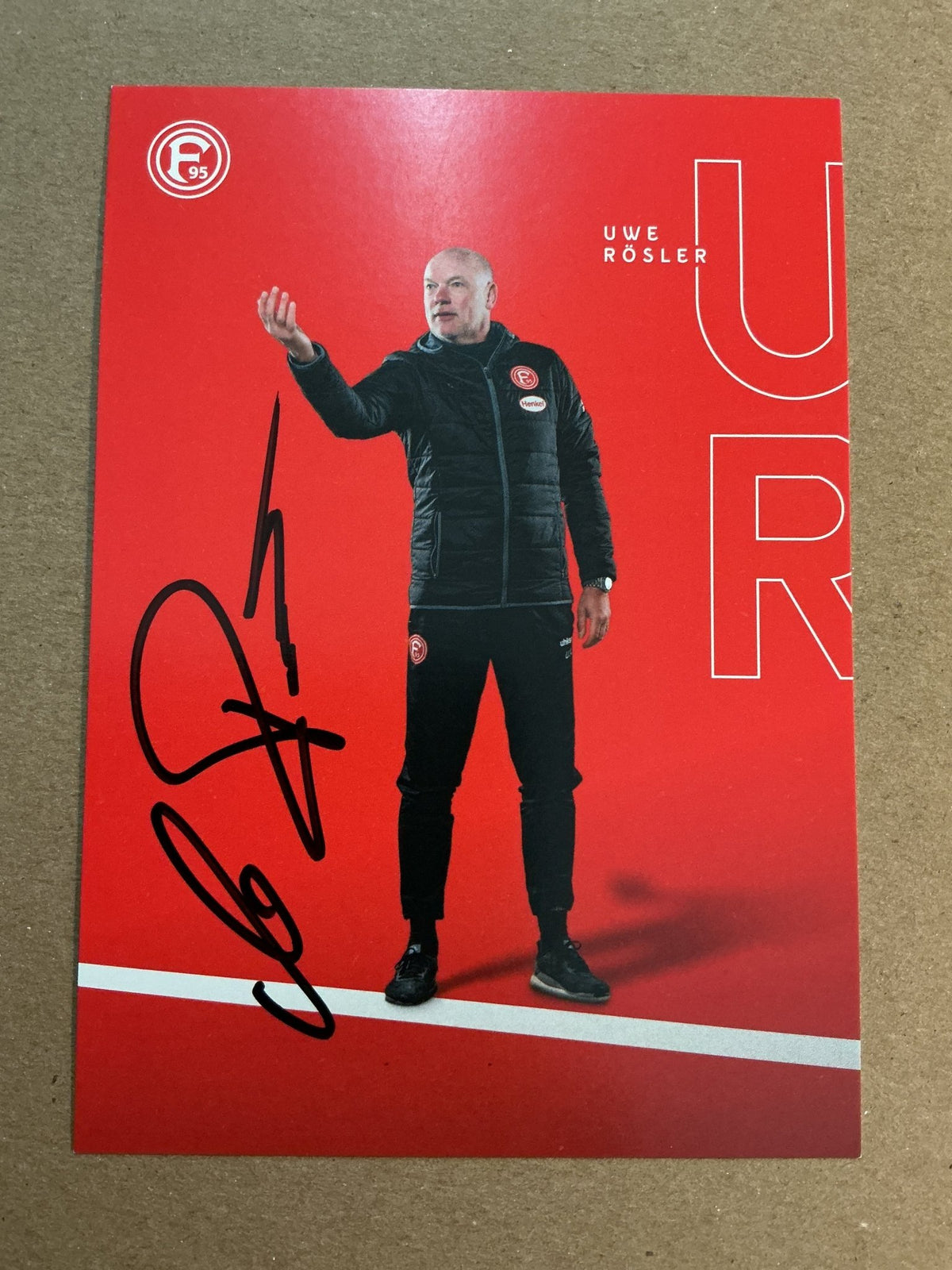 Uwe Rösler, Germany 🇩🇪 Fortuna Düsseldorf 2020/21 hand signed - Autographs-World