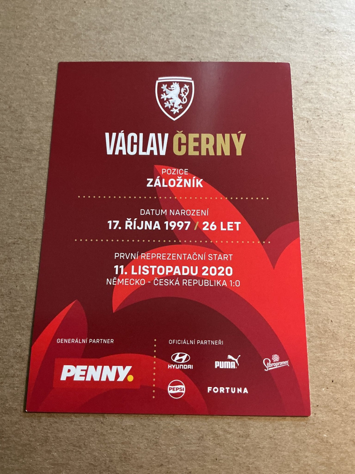 Vaclav Cerny, Czech Republic 🇨🇿 2023 hand signed - Autographs-World