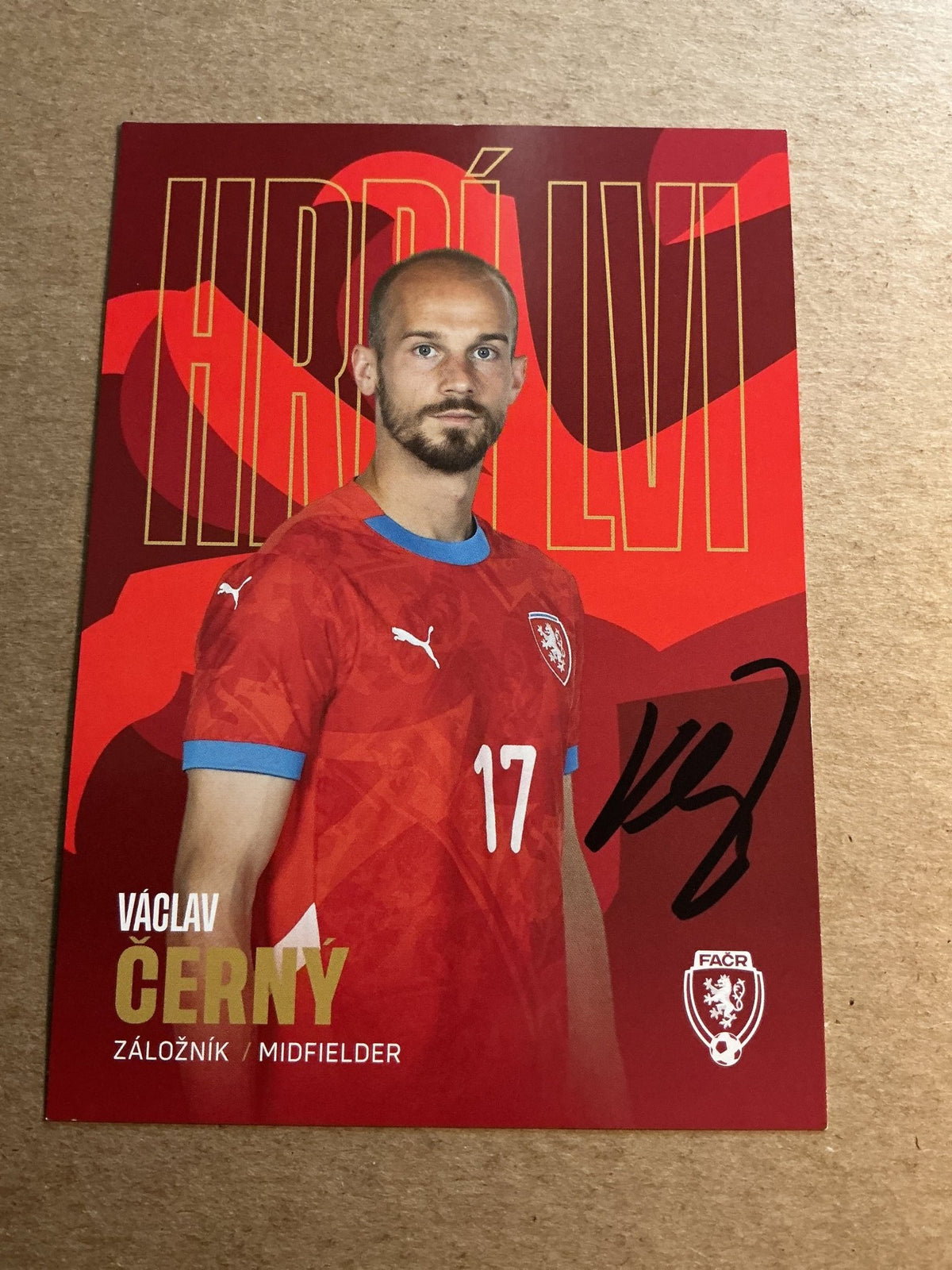 Vaclav Cerny, Czech Republic 🇨🇿 2023 hand signed - Autographs-World