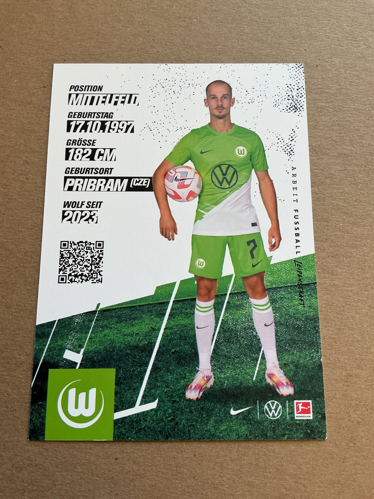 Vaclav Cerny, Czech Republic 🇨🇿 VfL Wolfsburg 2023/24 hand signed - Autographs-World