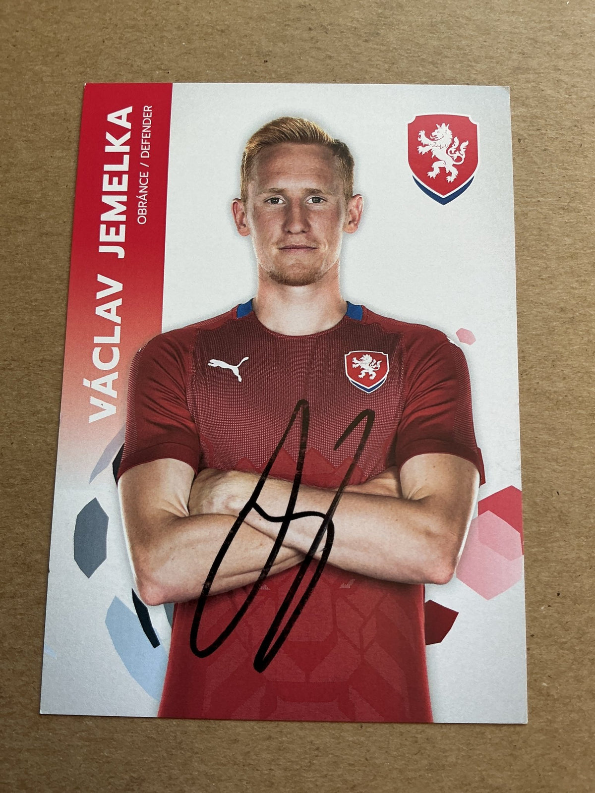 Vaclav Jemelka, Czech Republic 🇨🇿 2021 Sigma Olomouc hand signed - Autographs-World
