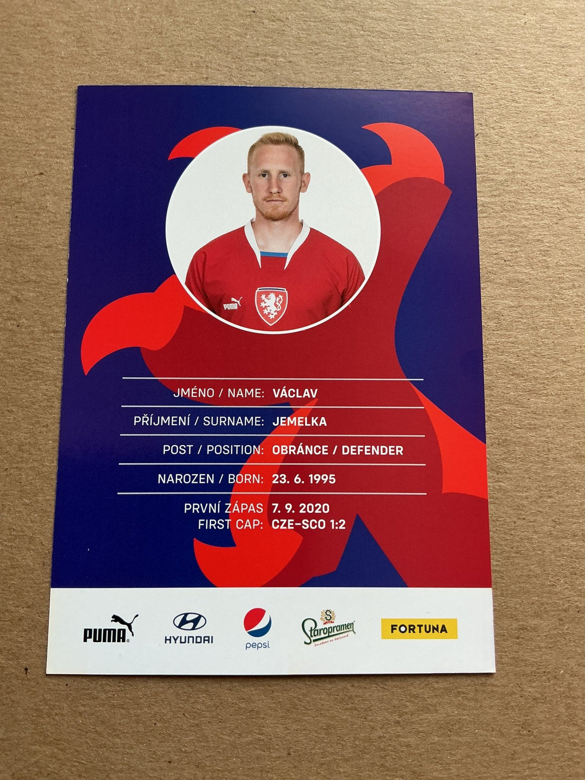 Václav Jemelka, Czech Republic 🇨🇿 2023 Viktoria Plzeñ hand signed - Autographs-World