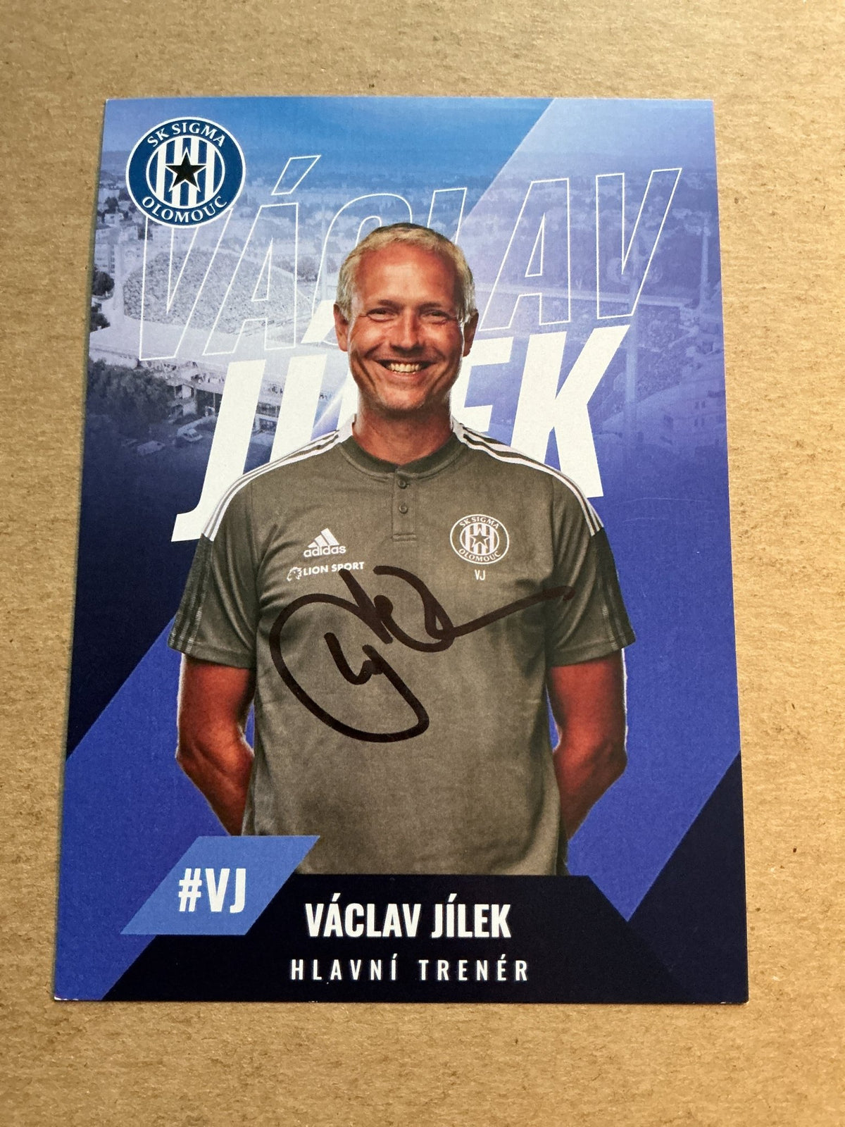 Václav Jílek, Czech Republic 🇨🇿 SK Sigma Olomouc 2021/22 hand signed - Autographs-World
