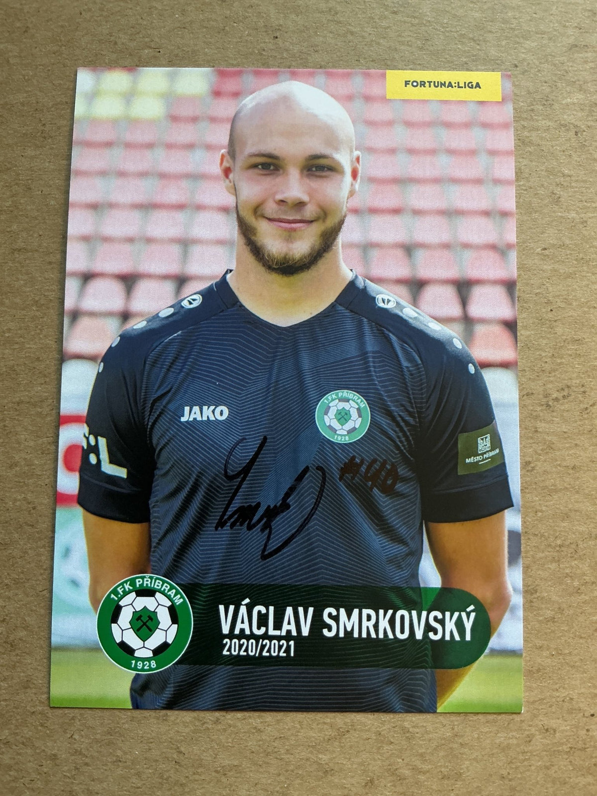 Václav Smrkovský, Czech Republic 🇨🇿 1.FK Příbram 2020/21 hand signed - Autographs-World