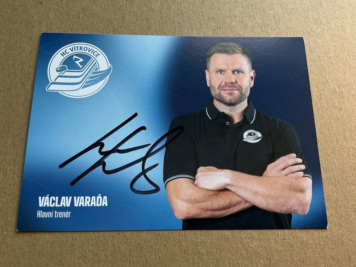 Václav Varada, Czech Republic 🇨🇿 HC Vítkovice 2025/26 hand signed - Autographs-World