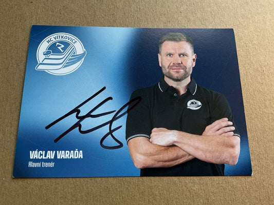 Václav Varada, Czech Republic 🇨🇿 HC Vítkovice 2025/26 hand signed - Autographs-World