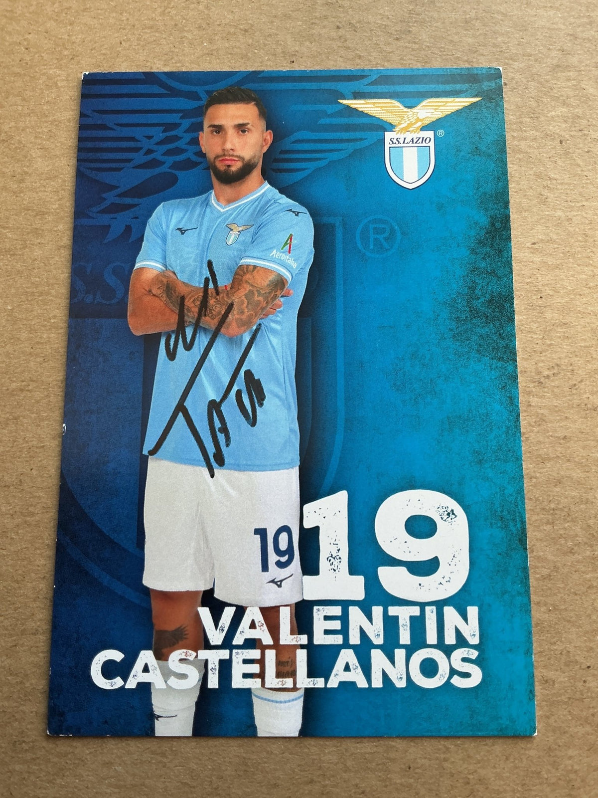 Valentin Castellanos, Argentina 🇦🇷 SS Lazio Rom 2023/24 hand signed - Autographs-World
