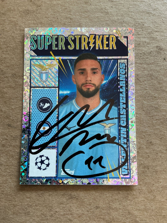 Valentin Castellanos, Argentina 🇦🇷 SS Lazio Rom 2023/24 Topps hand signed - Autographs-World