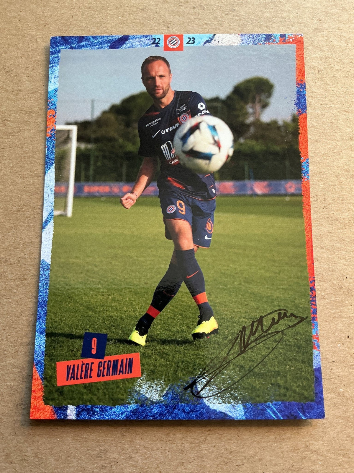 Valère Germain, France 🇫🇷 Montpellier HSC 2022/23 hand signed - Autographs-World