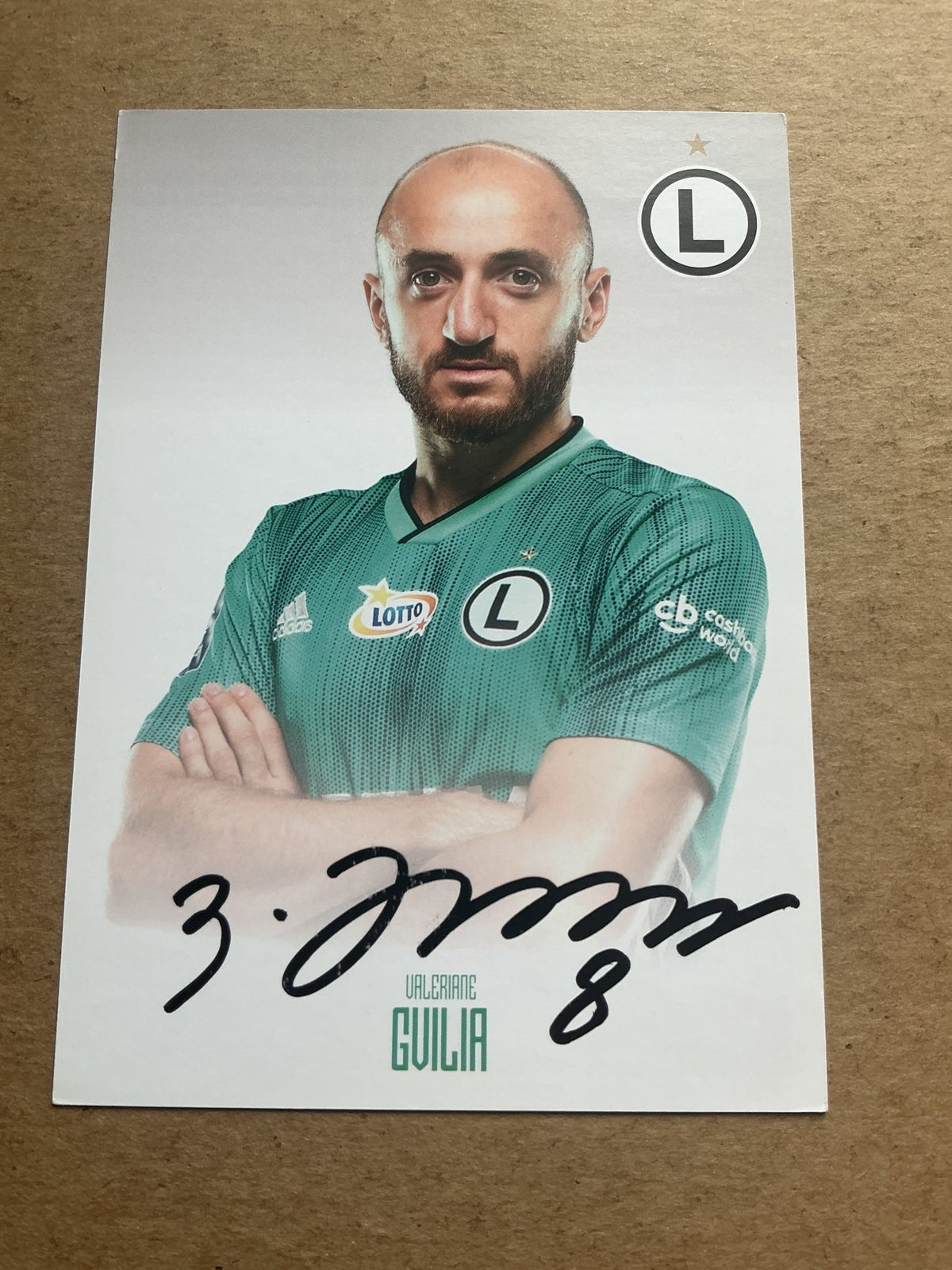 Valerian Gvilia, Georgia 🇬🇪 Legia Warsaw 2020/21 hand signed - Autographs-World