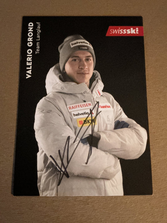 Valerio Grond, Switzerland 🇨🇭 Cross Country 2023/24 hand signed - Autographs-World