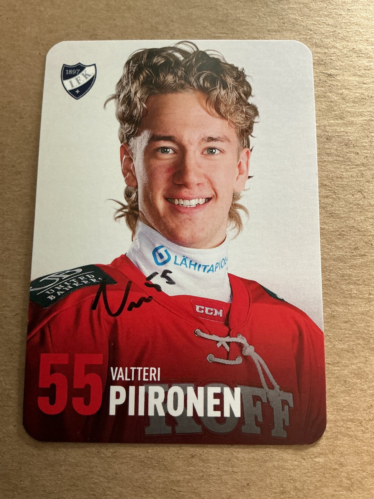 Valtteri Piironen, Finland 🇫🇮 HIFK Hockey 2024/25 hand signed - Autographs-World