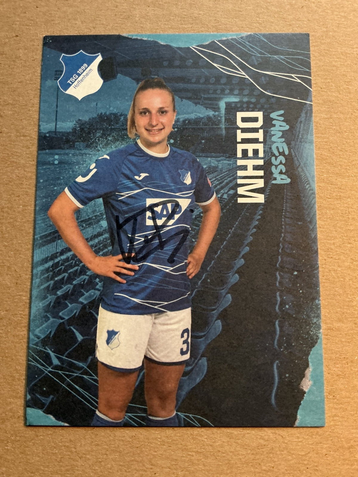 Vanessa Diehm, Germany 🇩🇪 TSG 1899 Hoffenheim 2022/23 hand signed - Autographs-World
