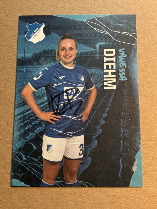 Vanessa Diehm, Germany 🇩🇪 TSG 1899 Hoffenheim 2022/23 hand signed - Autographs-World