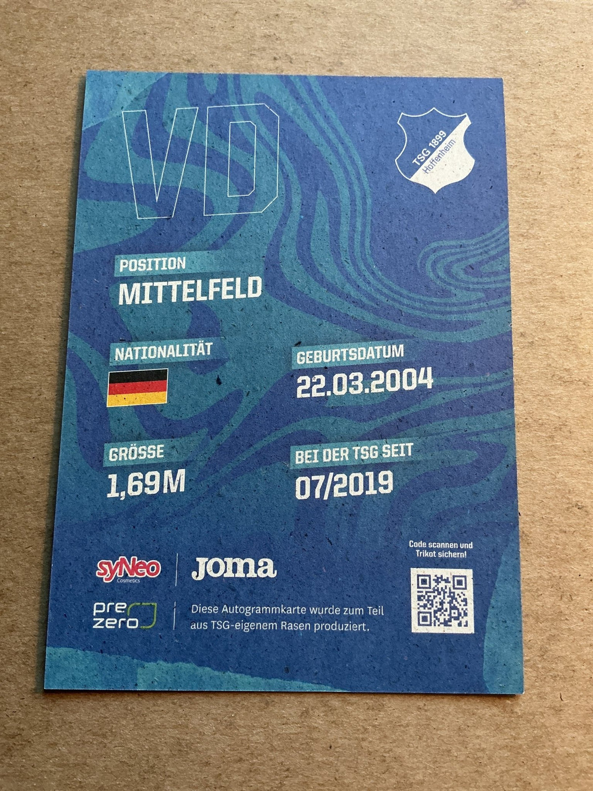 Vanessa Diehm, Germany 🇩🇪 TSG Hoffenheim 1899 2023/24 hand signed - Autographs-World