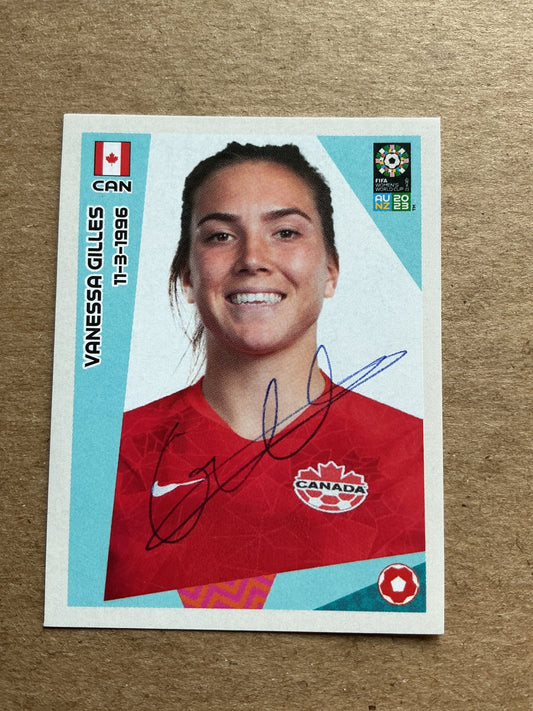 Vanessa Giles, Canada 🇨🇦 FIFA Women’s World Cup 2023 Panini hand signed - Autographs-World