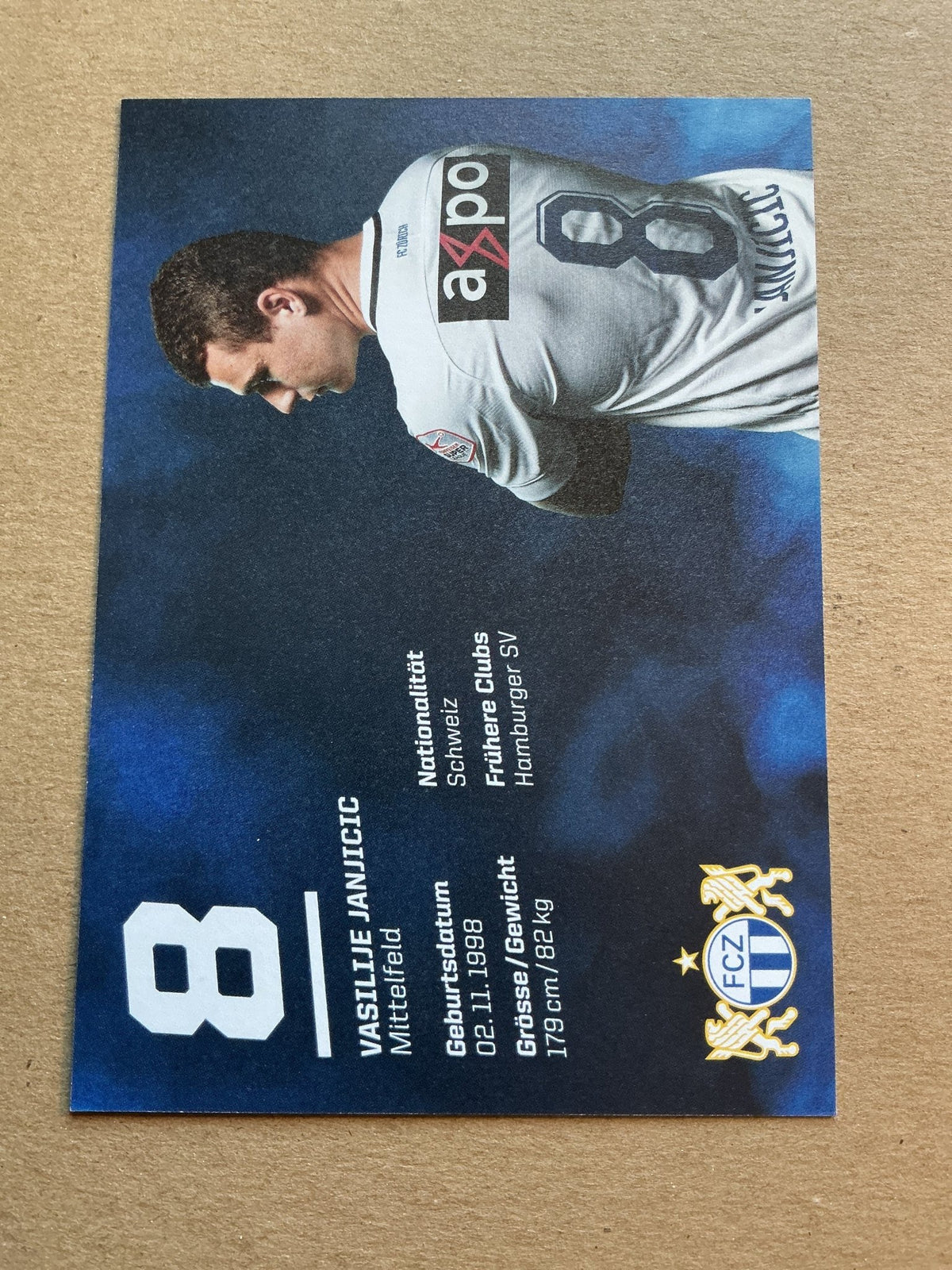 Vasilije Janjicic, Switzerland 🇨🇭 FC Zürich 2019/20 hand signed - Autographs-World