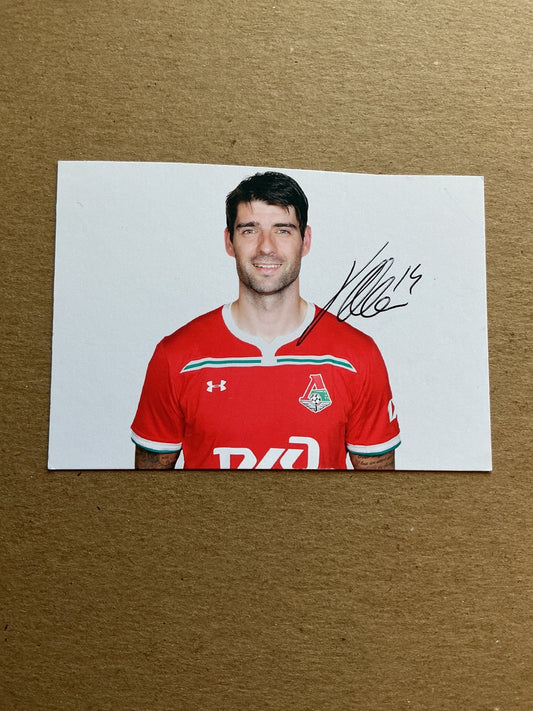 Vedran Corluka, Croatia 🇭🇷 Lokomotiv Moscow 2019/20 hand signed - Autographs-World