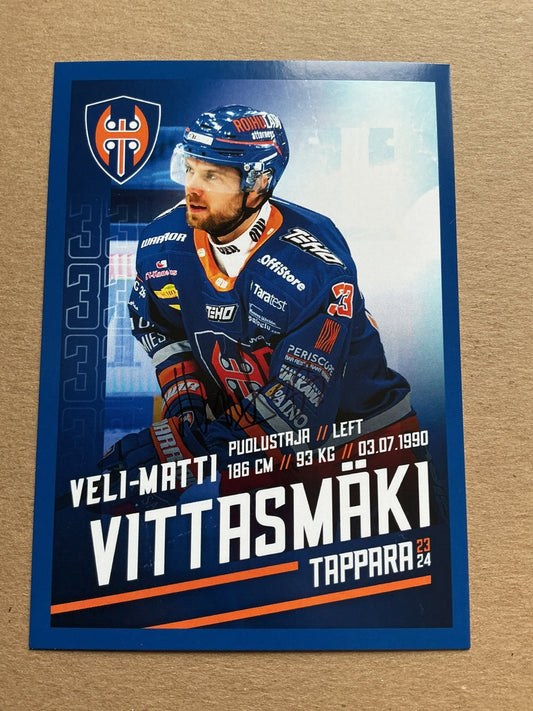 Veli-Matti Vittasmäki, Finland 🇫🇮 Tappara Tampere 2023/24 hand signed - Autographs-World