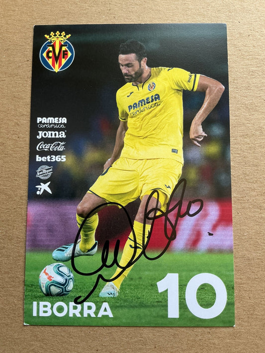 Vicente Iborra, Spain 🇪🇸 Villarreal CF 2019/20 hand signed - Autographs-World